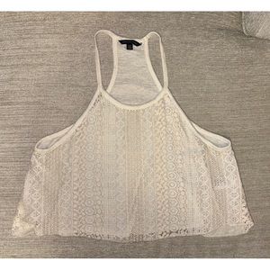 •AE• Lace Cropped Tank Top